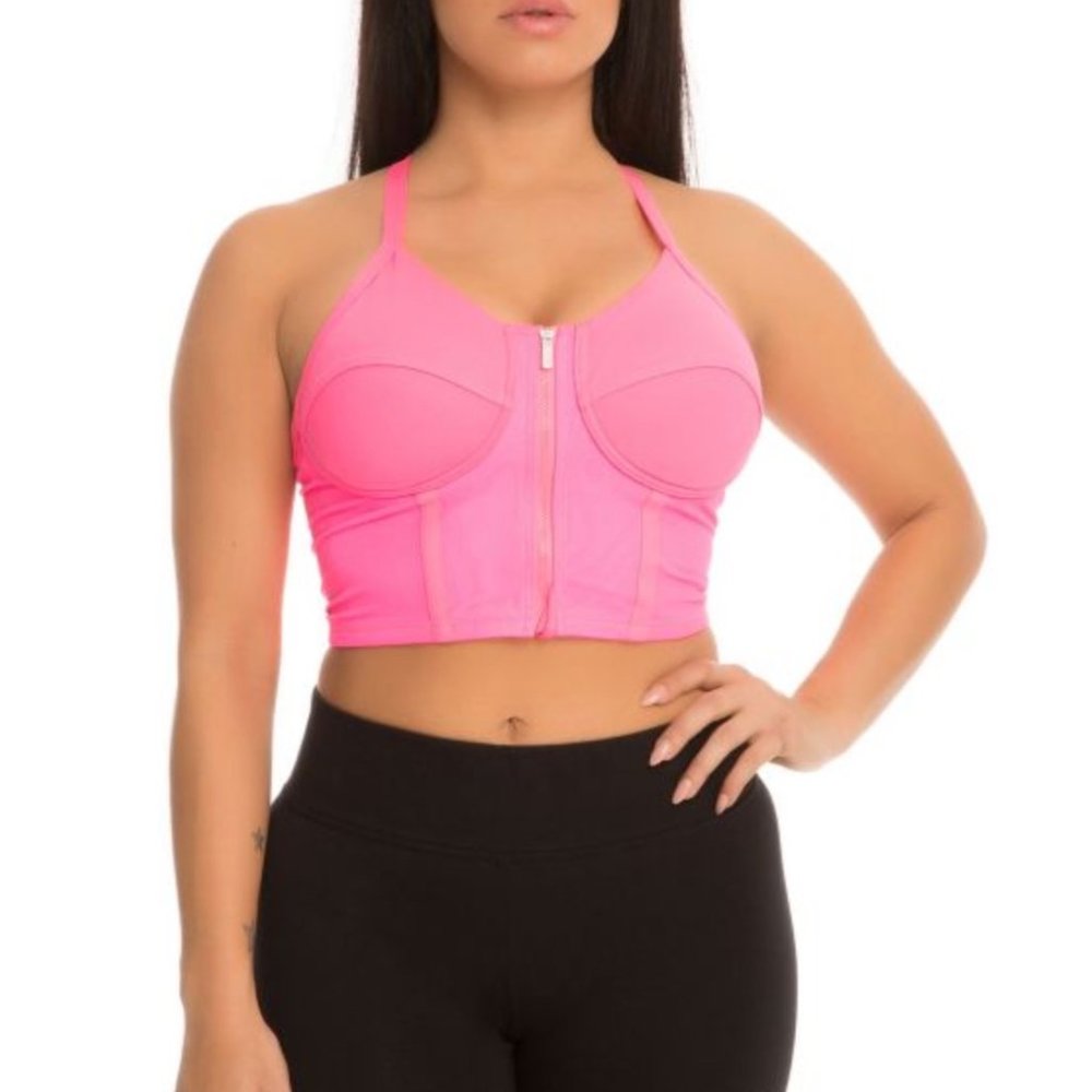 NWT PUMA "The Explosive Sports Bra" in Hot Pink XS